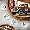 Texaco Винтажная металлическая жестяная табличка Ретро Декор стены гаража Рустикальное Искусство бензоколонки Алюминиевый Декор для дома