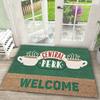 Carpet Central Perk Logo Mat Coffee Cup Printing Rug Friends TV Theme Door Mat Welcome Text Home Decoration Indoor Outdoor Use