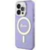 Etui Guess Guhmp14Lhcmcgu Na Iphone 14 Pro Purpurowy/Purple Hardcase Glitter Gold Magsafe