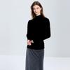 Women's Merino Wool Blend Slim Fit Turtleneck Sweater