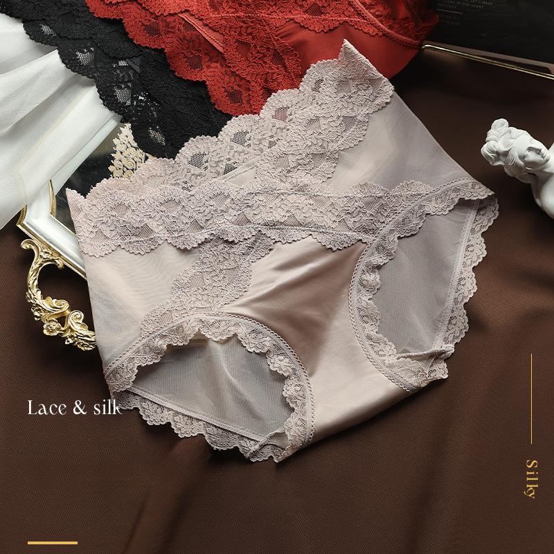 Spring Summer Lace Women's Underwear Sexy Breathable Pure Desire Wind Slightly Shrinking Waist Hip Lifting Triangle Panties