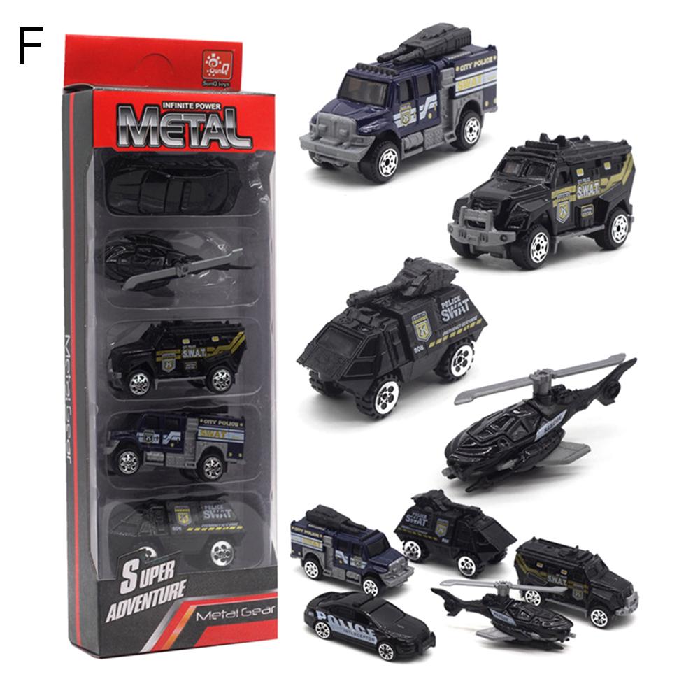 TOYS & TOTS 5 шт. 1/64 литая под давлением металлическая инженерная гоночная модель военного автомобиля