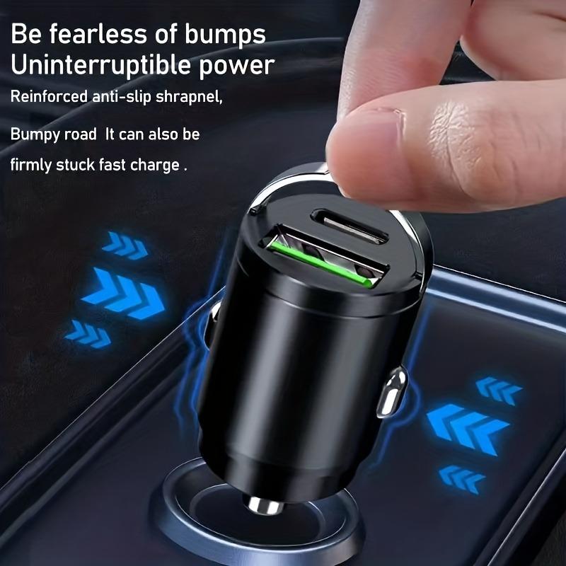 Компактное автомобильное зарядное устройство 200 Вт, USB-адаптер быстрой зарядки, двухпортовое мини-зарядное устройство для телефона