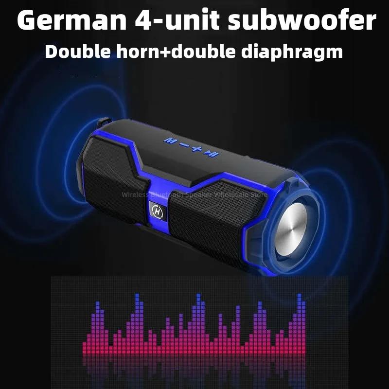 Bluetooth-колонка 200 Вт, ультрамощная портативная беспроводная Bluetooth-колонка, для улицы, водонепроницаемая, с басами, слот для SD-карты