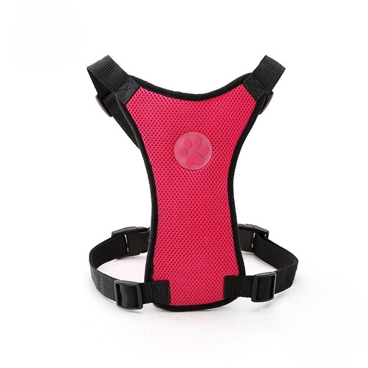 Breathable Mesh Dog Harness Car Automotive Seat Safety Dog Chest Straps Outdoor Training Adjustable Straps Pet Leash With