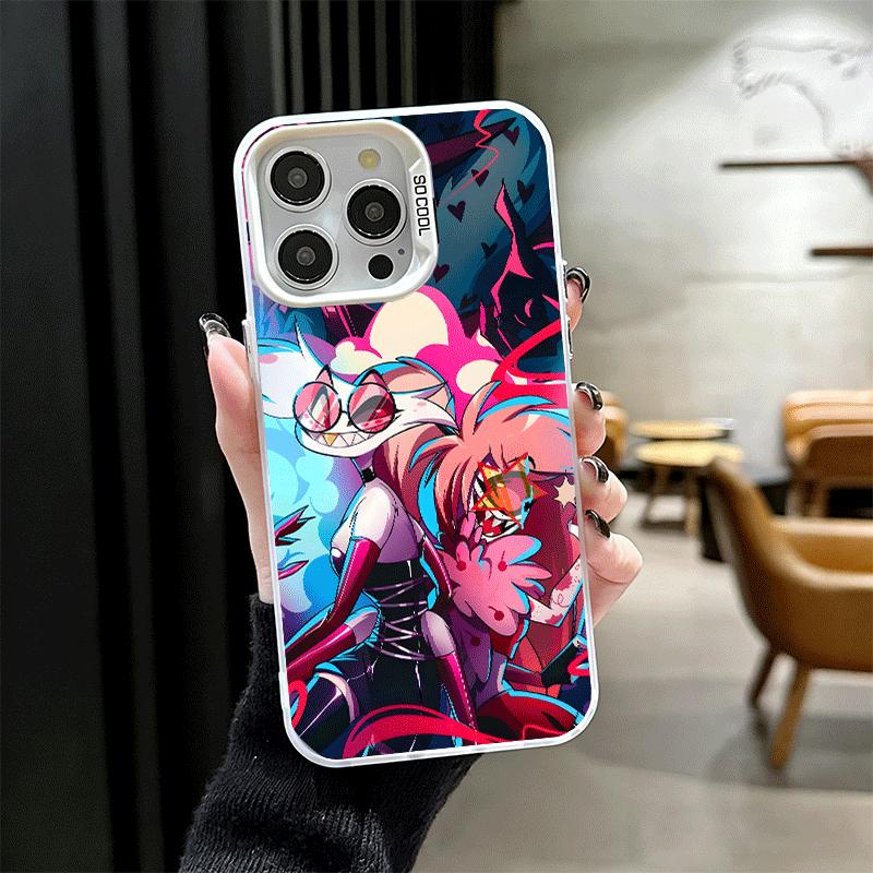 Шокозащитный чехол для телефона Hazbin Hotel Anime для iPhone 17 Air 16 16E 15 Pro Max 14 Plus 13 Mini 12 Задняя крышка Противоударный Fundas