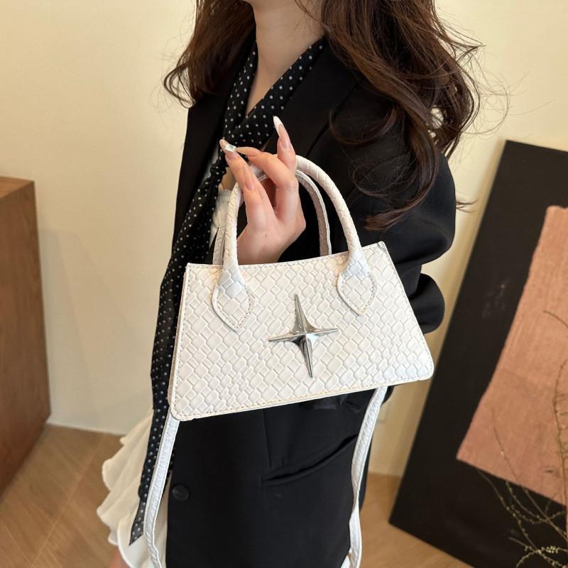 Винтажная сумка через плечо с украшением в виде звезды и плетеным узором на каждый день для