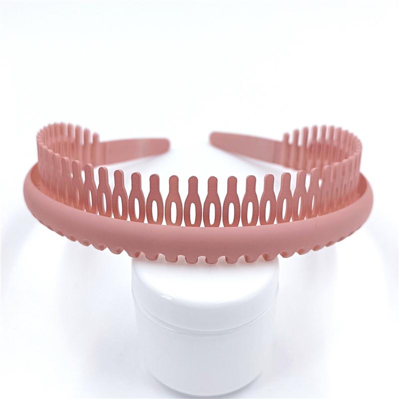 Female Hair Accessories Hairband Headwear Hairband Women Girls Headdress Solid Cloth Headband Wrap Hair Hoop Bezel With Teeth