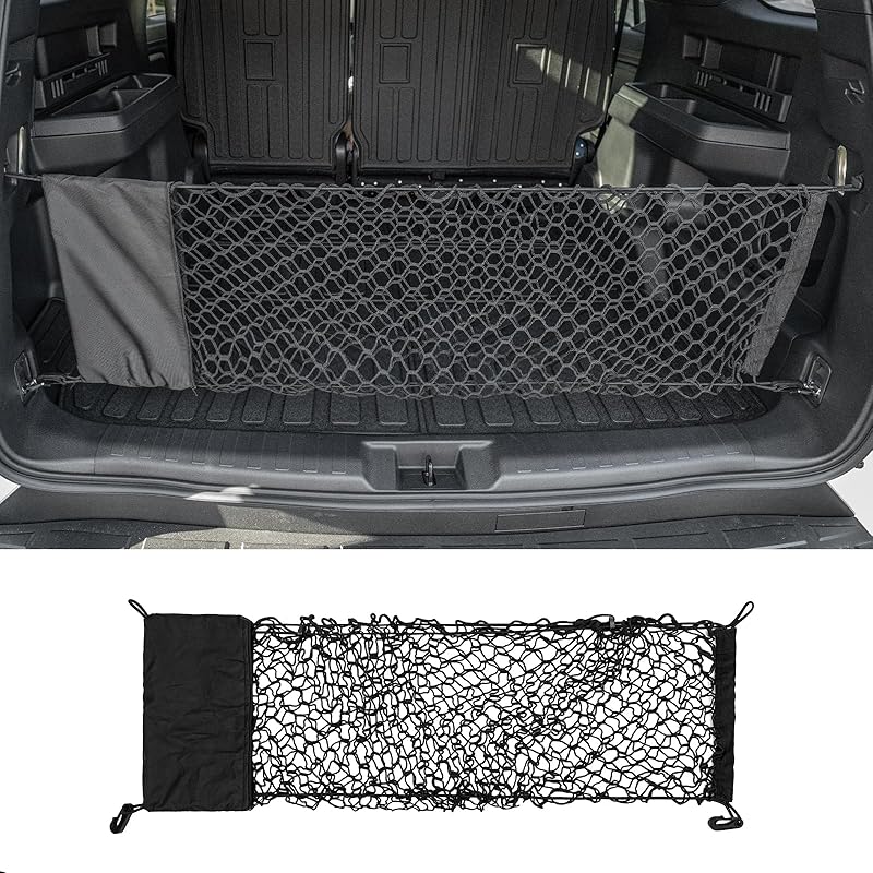 Cargo Net Compatible with 2024 2025 2026 Toyota Tacoma Envelope Style Truck Storage Net Dense Mesh with Free Storage Bags for 2025 Tacoma Exterior