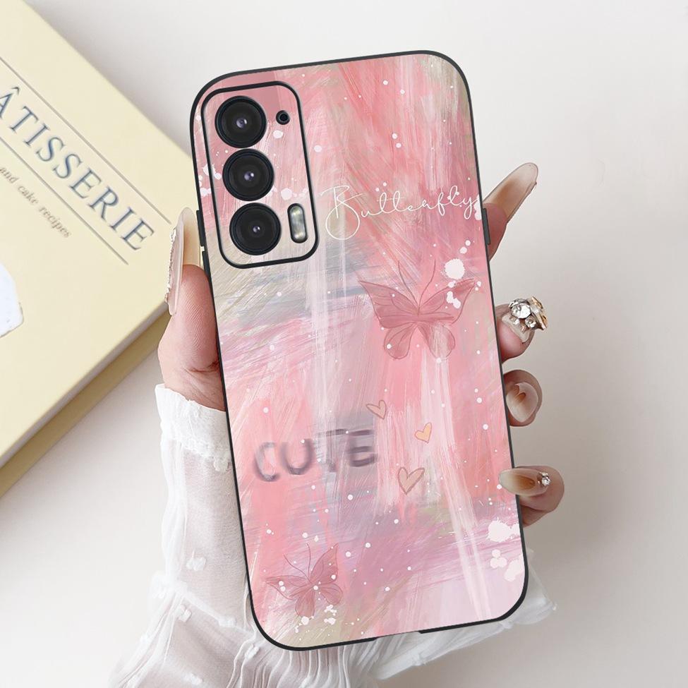 Для телефона Edge 20 20Pro 20Lite Чехол Для Motorola Edge 20 Pro Чехол Силиконовый Роскошный Модный Любовь Милый Кот Девушка Забавный Крутой Расписной