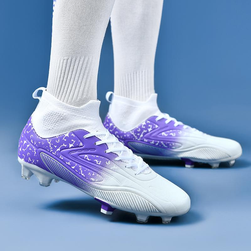 Футбольные бутсы унисекс 35-45, высокоэластичные носки на шнуровке, тренировочные искусственные луга, спортивные тренировки на открытом воздухе, футбол для детей