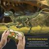 Velociraptor jaune - dinosaure RC 2.4G, Simulation de vélociraptor, télécommande intelligente, Animal avec lu