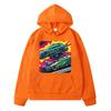 Японская толстовка с капюшоном в стиле аниме с принтом автомобиля, флисовая толстовка, осенний пуловер y2k sudadera, куртка для мальчиков, толстовки с капюшоном в стиле манга JDM, детская одежда для девочек