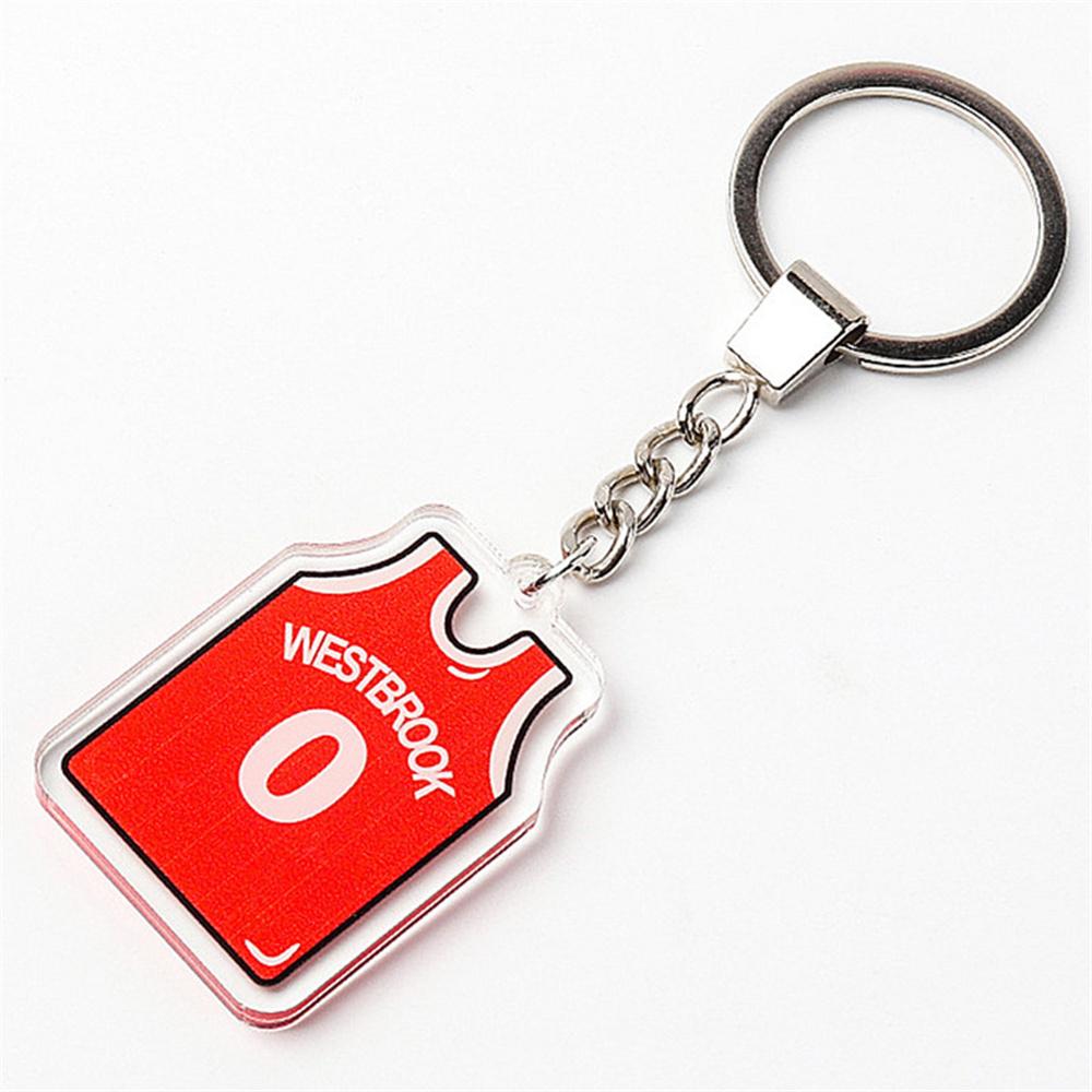 Sports Basketball Keychain Simple Digital Jersey Key Ring Boy Graduation Gift Basketball Fans Trinket Souvenir 4