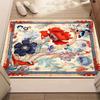 Floral Art Pattern Door Mat Colorful Flower Design Soft Non-slip Carpet Maximalism Home Decor Rug for Bedroom Hallway Entrance
