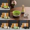 5PCS With Strainer Spoon Matcha Whisk Set Bamboo Ceramic Japanese Chasen  Stirring