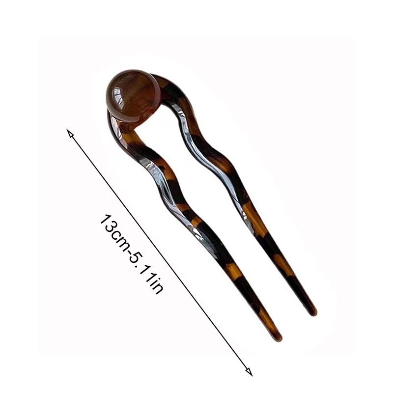 1 шт. Винтажная заколка для волос с жемчугом цвета румянца для женщин; U-образная заколка для волос высокого класса; Летние аксессуары для волос