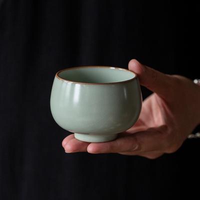 140 мл Керамическая чайная чашка Tianqing Винтажная ручная работа Ru Фарфор Кракелюр Мастер-чашка