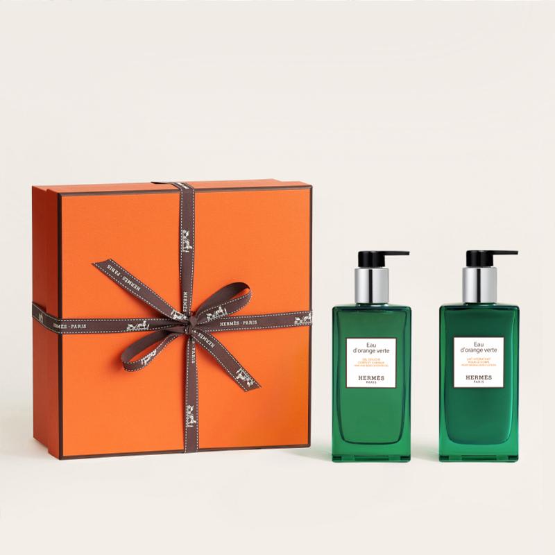 Hermes Набор Green Care Успокаивает Увлажняет Кожу + 24263344-Двухпредметный набор: Шампунь и гель для душа Orange Fountain 200 мл + Увлажняющий крем Orange Fountain 200 мл