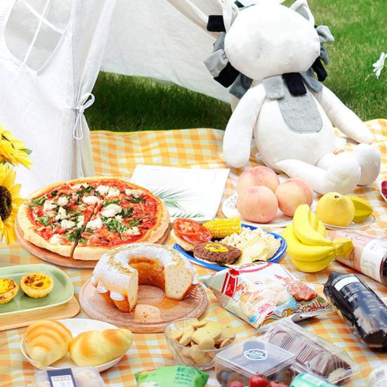 Одеяло для пикника на открытом воздухе, портативный очень большой водонепроницаемый пескозащитный пляжный коврик, складной прямоугольный коврик для кемпинга, влагостойкий коврик с ремнем для переноски