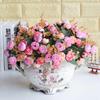 1 Bouquet Artificial Plastic Rose Flower Plant Home Office Shop Decoration