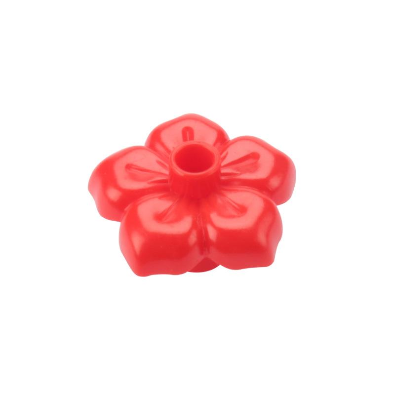 4 шт. Большой строительный блок Серия лесных растений Цветок Трава Дерево Наружное украшение Уличные аксессуары Совместимые сцены Игрушка для ребенка