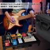Педальная панель GOKKO Guitar Effector Board из алюминиевого сплава, прочная и долговечная, с сумкой для переноски, сверхлегкая (L-Черный)
