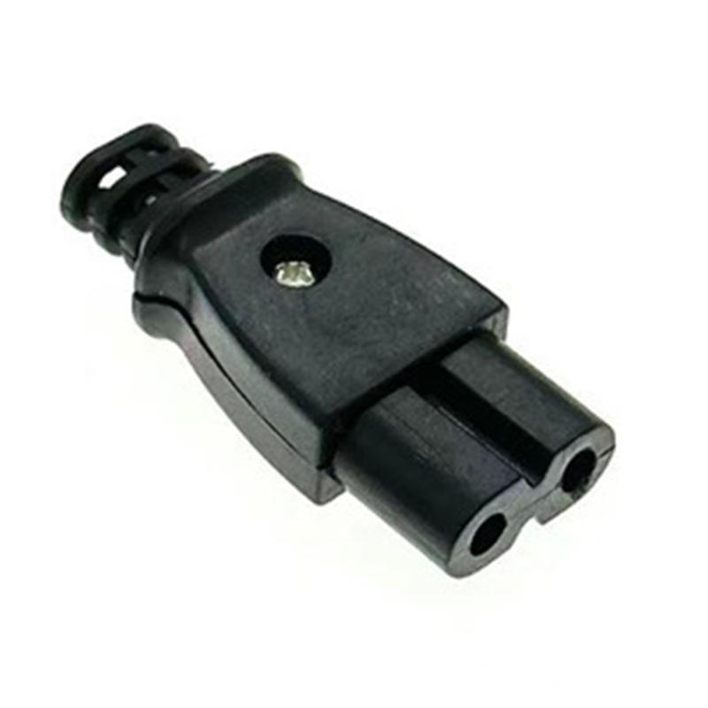 Прочные 8-образные разъемы C8 Адаптер штекера для монтажа на панель для удобного управления питанием AC250V 2.5A 2-контактный штекер