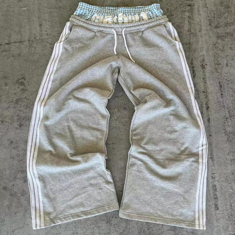 Европейский и американский хип-хоп стрит Y2K с двойной талией повседневный спортивный стиль модные и персонализированные мужские и женские брюки