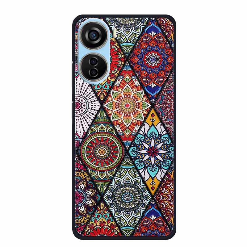 3D Тисненый чехол для ZTE Blade A35 A55 A54 A34 A33S V50 Design 5G V50 Vita Axon 40 lite Чехол для телефона Мягкий силикон ТПУ Задняя крышка