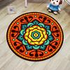 Ethnic Style Round Carpet Computer Swivel Chair Mat Hanging Basket Children Cartoon Carpet Carpets for Living Room