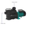 Пластиковый насос-бустер для фильтра бассейна, самовсасывающий циркуляционный насос для очистителя бассейна, электрический 280 Вт 220 В
