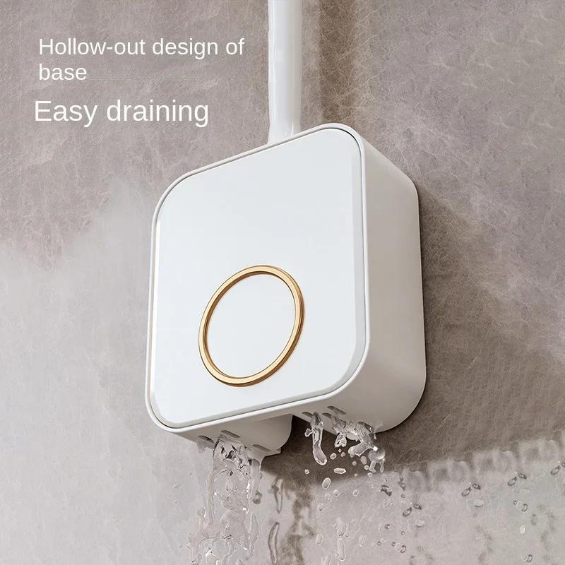 Силиконовая щетка для унитаза, чистящие средства, домашняя настенная щетка для унитаза, щетка для чистки туалета с длинной ручкой, аксессуары для ванной комнаты