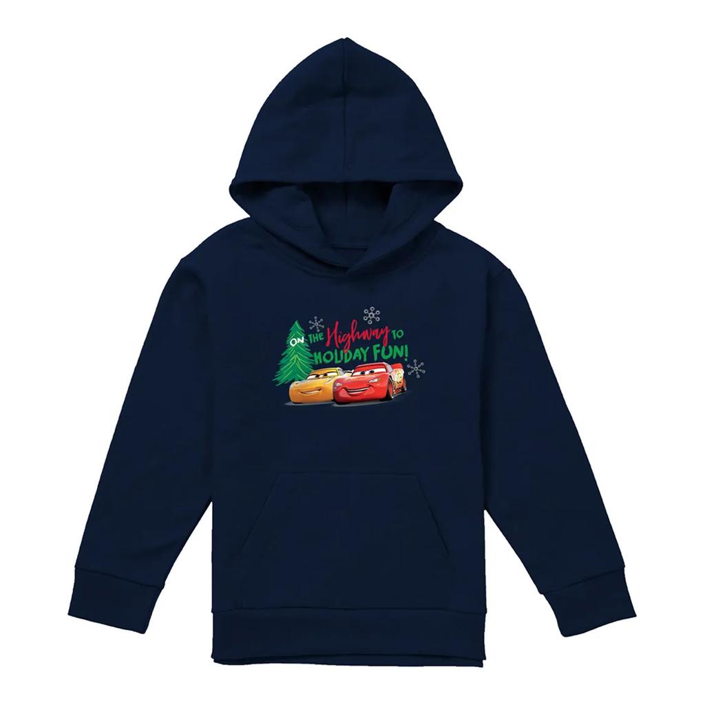 Cars Childrens/Kids Highway To Holiday Fun Lightning McQueen Christmas Hoodie