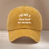 Uniform Cap for Men and Women, Straightforward and Humorous Style, Light and Comfortable Curved Brim Trucker Hat