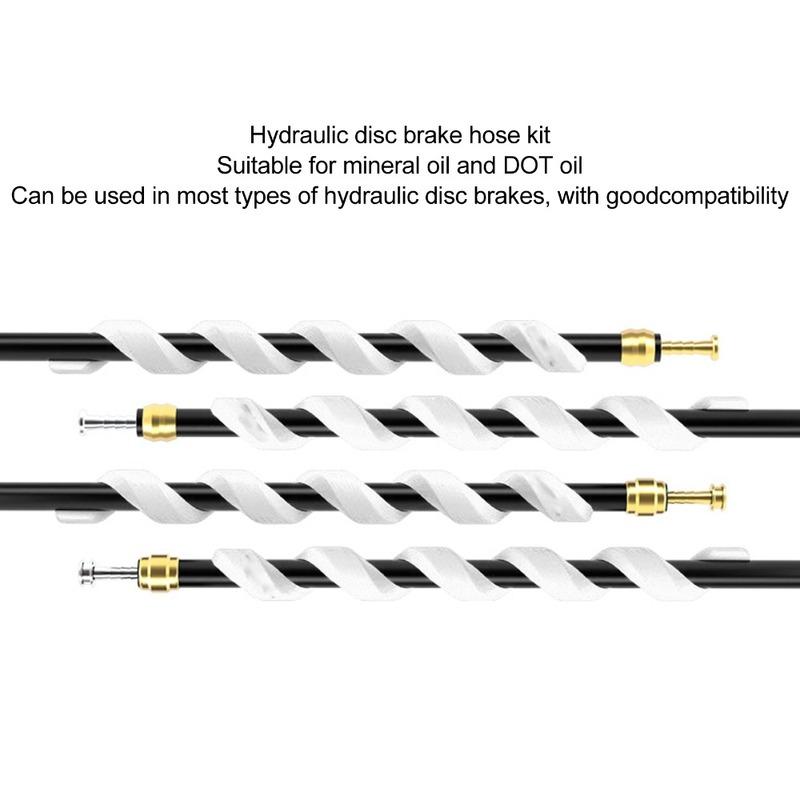 Durable with 4 Olives and Inserts Brake Hose Kit Easy To Install White Hydraulic Disc Brake Hose Disc Brake Hose Kit Bike Repair