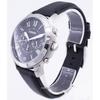 Fossil Мужские часы Grant Chronograph с черным кожаным ремешком FS4812