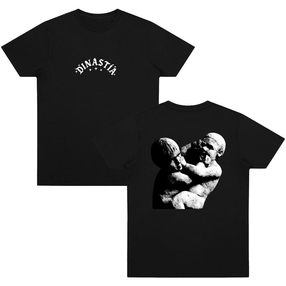 2026 Dinastía Artwork TShirt Singer Peso Pluma Music Album T Shirt Men FansShort Sleeve Unisex Hip Hop Fashion Cotton Ins