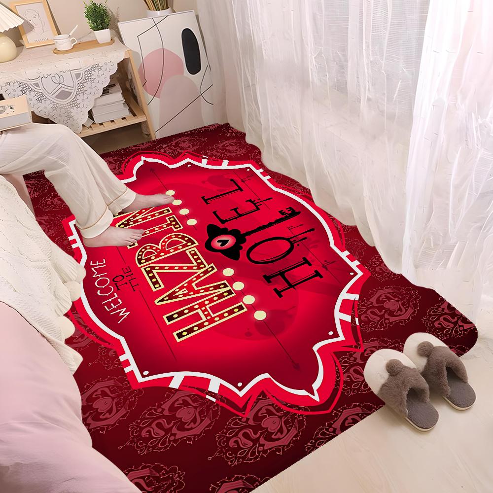 HazbinS H-Hotels Anmie Floor Carpet Kids Room Bedroom Decoration Balcony Anti-Slip Doormat Living Room Hotel Decor Mat