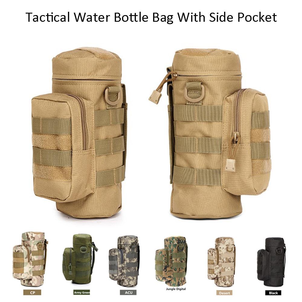 Сумка для бутылок с водой для занятий спортом на открытом воздухе, камуфляжный держатель для бутылок с водой с системой Molle, тактический держатель для чайника.