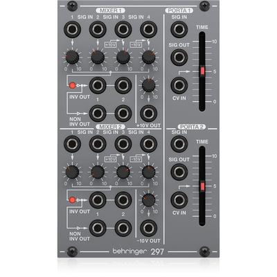 Аналоговый синтезатор Модульный модуль Eurorack Аналоговый модуль, совместимый с Eurorack SYSTEM100 Series 297 DUAL серый Portamento/Utility PORTAMENTO/CV