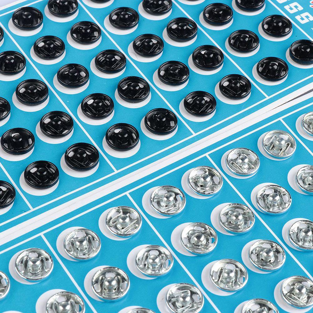 50 Pairs/set Diy Scrapbooking Stainless Steel Press Button Snap Buttons Metal Fasteners