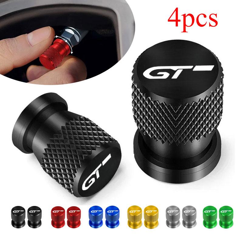 RFZN1 For Kia GT LINE ELANTRA Sportage Stinger KX5 K3 K4 K5 Sorento Aluminum Alloy 4pcs Car Wheel Tire Valve Caps Tyre Rim Stem Covers