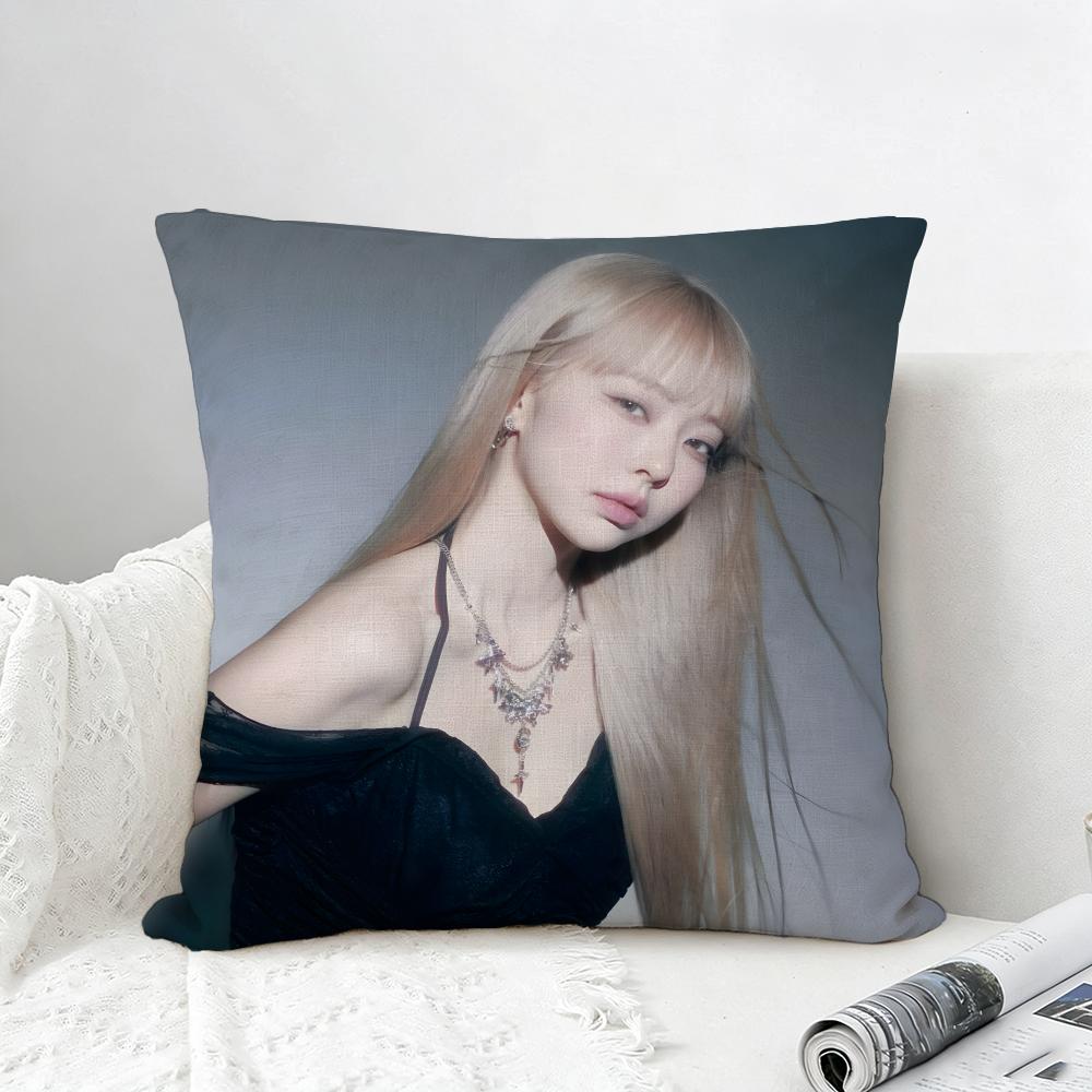 Kpop Loossemble ViVi Cushion Cover Natural Linen Pillowcase Set AllinOne Decor for Sofa Bedroom Chair