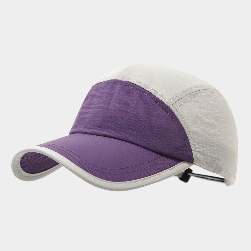 Versatile Quick-Drying Running Hat UPF50+ Adjustable 5 Panel Hat Soft Top Breathable Duckbill Cap Unisex