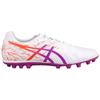 Asics Серия Ds Light Удобная посадка Ag (Резиновые короткие шипы) Футбольные бутсы из кожи кенгуру Мужские футбольные бутсы Бело-фиолетовые 1103A032104