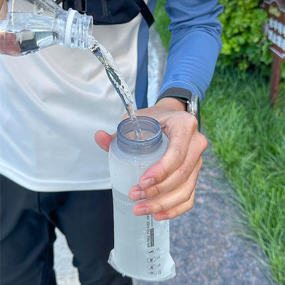 Lightweight Folding Sport Water Bottle 250/500ml Running Water Cup Soft Water Bag Outdoors