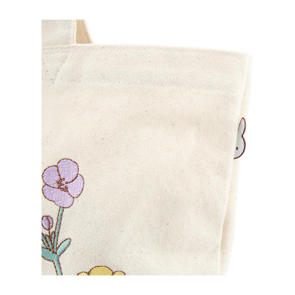 Сумка-тоут Hapitas Miffy 6009P Miffy B278 Вышитый бежевый цветочный венок