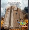 2024 Men's Warm Winter Corduroy Jacket with Velvet Lining
