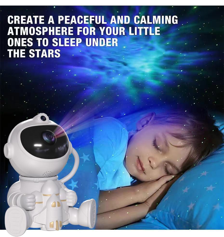 2025 Starry Sky Projector Lamp Decoration Bedroom Room Nebula LED Night Light Children Adult Gift Galaxy Starry Sky Astronaut
